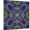 Art Nouveau Geometric Ornamental Vintage Pattern in Violet and Green Colors-Irina QQQ-Mounted Art Print