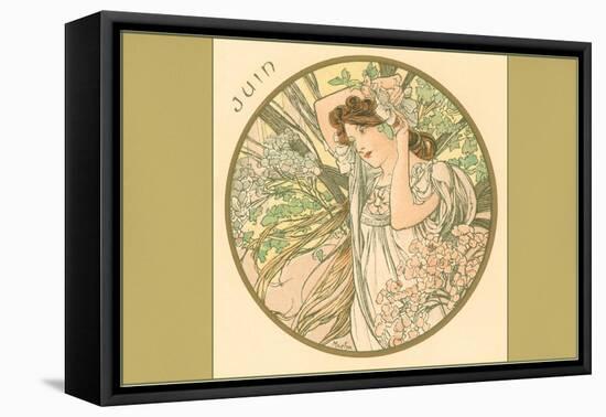 Art Nouveau Juin-null-Framed Stretched Canvas