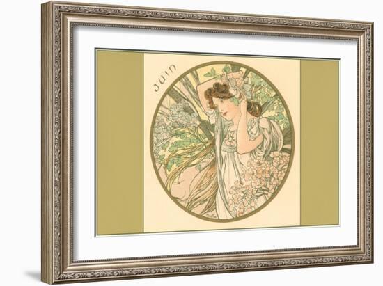 Art Nouveau Juin-null-Framed Art Print