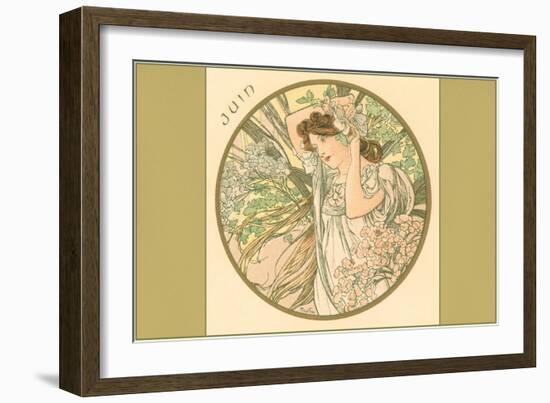 Art Nouveau Juin-null-Framed Art Print