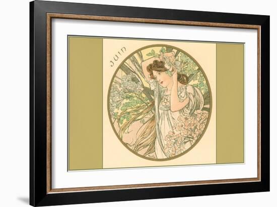 Art Nouveau Juin-null-Framed Art Print