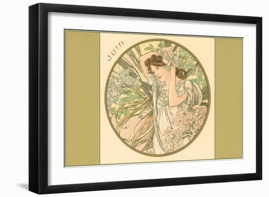 Art Nouveau Juin-null-Framed Art Print