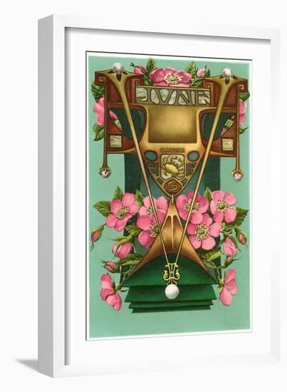 Art Nouveau June, Cancer-null-Framed Art Print