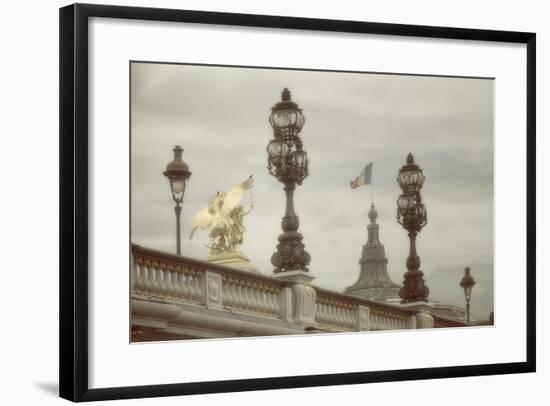 Art Nouveau Lamps Posts on Pont Alexandre III - III-Cora Niele-Framed Giclee Print