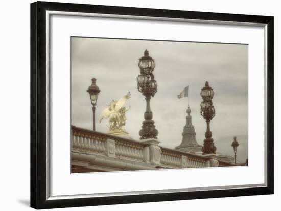 Art Nouveau Lamps Posts on Pont Alexandre III - III-Cora Niele-Framed Giclee Print