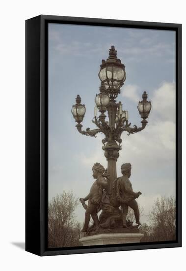 Art Nouveau Lamps Posts on Pont Alexandre III - IV-Cora Niele-Framed Premier Image Canvas