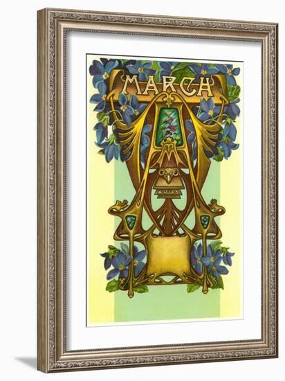 Art Nouveau March, Aries-null-Framed Art Print