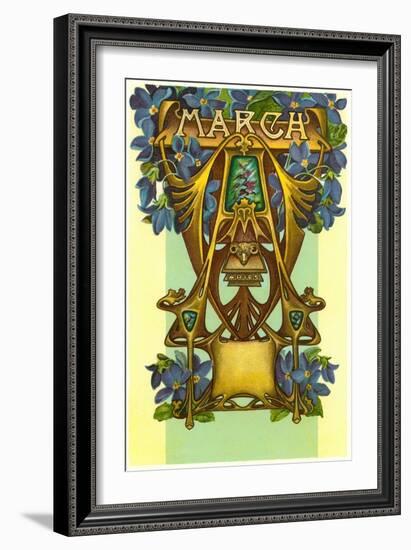 Art Nouveau March, Aries-null-Framed Art Print