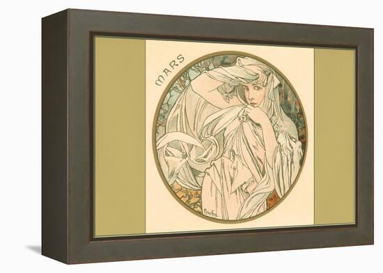 Art Nouveau Mars-null-Framed Stretched Canvas