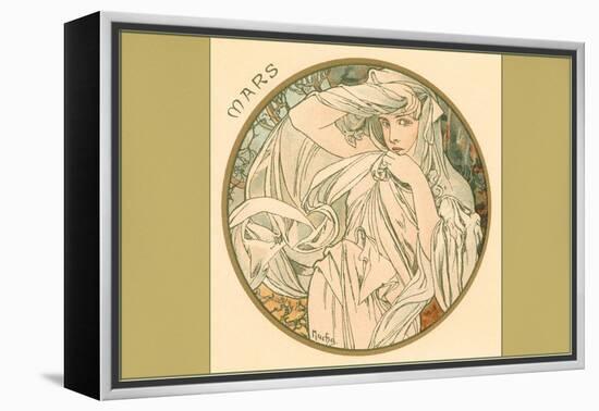 Art Nouveau Mars-null-Framed Stretched Canvas