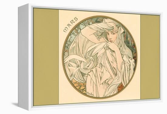 Art Nouveau Mars-null-Framed Stretched Canvas