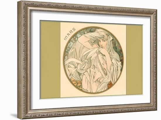 Art Nouveau Mars-null-Framed Art Print