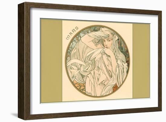 Art Nouveau Mars-null-Framed Art Print