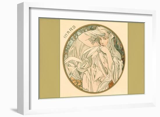 Art Nouveau Mars-null-Framed Art Print