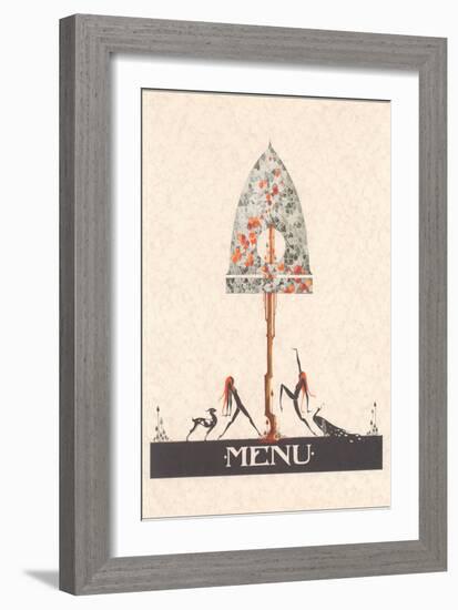 Art Nouveau Menu-null-Framed Giclee Print