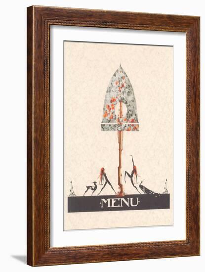 Art Nouveau Menu-null-Framed Giclee Print