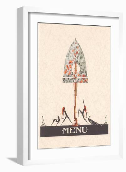 Art Nouveau Menu-null-Framed Giclee Print