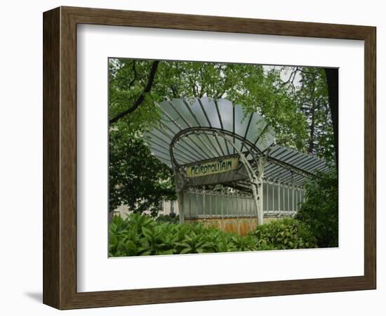 Art Nouveau Metro Entrance, Paris, France, Europe-Nigel Francis-Framed Photographic Print