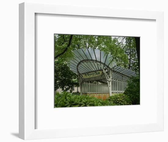 Art Nouveau Metro Entrance, Paris, France, Europe-Nigel Francis-Framed Photographic Print