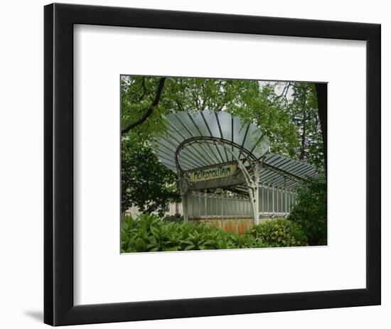 Art Nouveau Metro Entrance, Paris, France, Europe-Nigel Francis-Framed Photographic Print