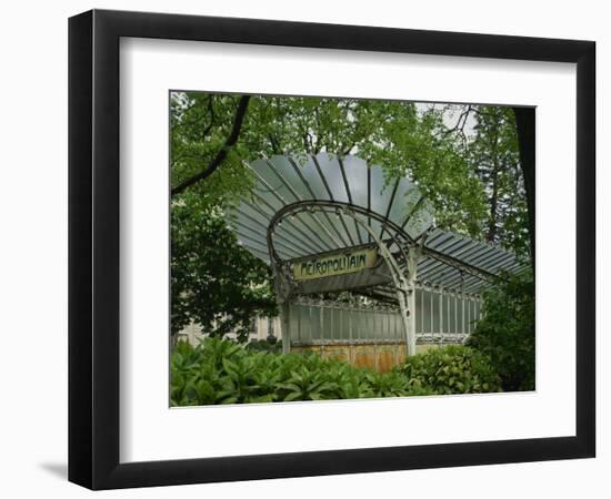 Art Nouveau Metro Entrance, Paris, France, Europe-Nigel Francis-Framed Photographic Print