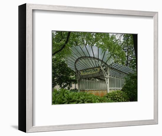 Art Nouveau Metro Entrance, Paris, France, Europe-Nigel Francis-Framed Photographic Print