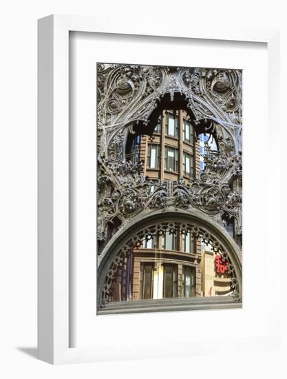 Art Nouveau Ornamentation on Carson Pirie Scott Building-Amanda Hall-Framed Photographic Print