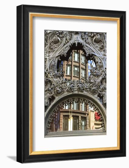 Art Nouveau Ornamentation on Carson Pirie Scott Building-Amanda Hall-Framed Photographic Print