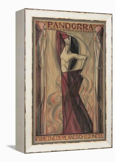 Art Nouveau Pandorra Playbill-null-Framed Premier Image Canvas
