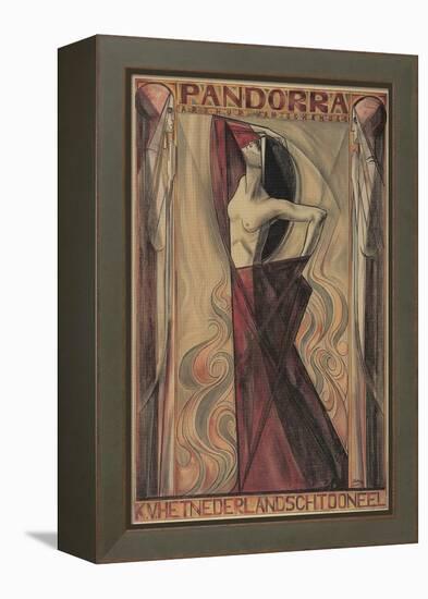 Art Nouveau Pandorra Playbill-null-Framed Premier Image Canvas