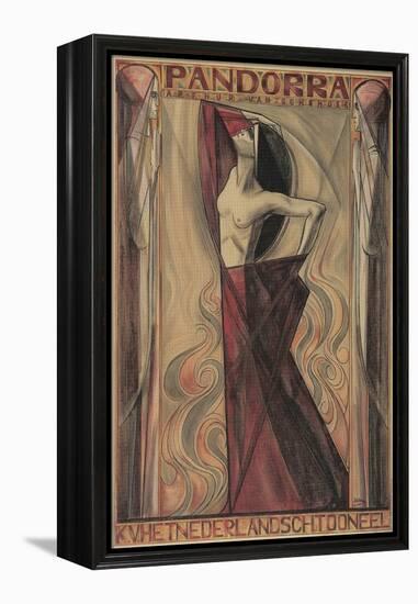 Art Nouveau Pandorra Playbill-null-Framed Premier Image Canvas