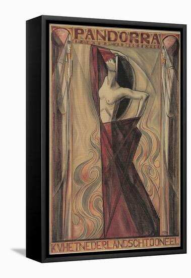 Art Nouveau Pandorra Playbill-null-Framed Premier Image Canvas