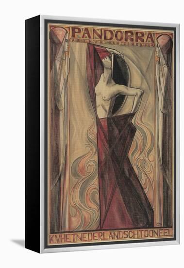 Art Nouveau Pandorra Playbill-null-Framed Premier Image Canvas