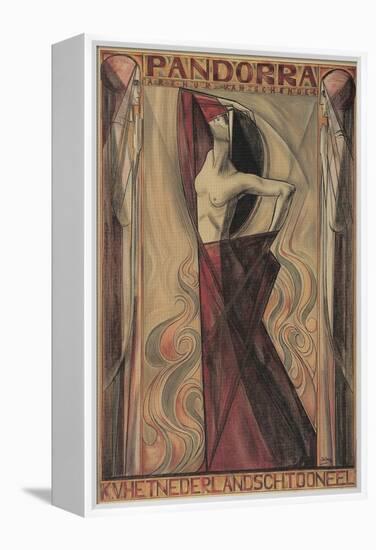 Art Nouveau Pandorra Playbill-null-Framed Premier Image Canvas