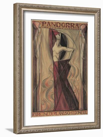 Art Nouveau Pandorra Playbill-null-Framed Giclee Print