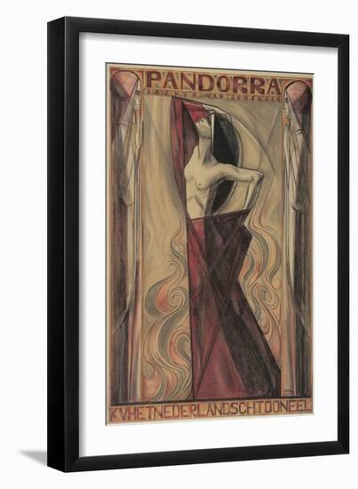 Art Nouveau Pandorra Playbill-null-Framed Giclee Print