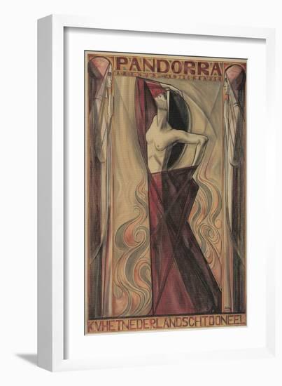 Art Nouveau Pandorra Playbill-null-Framed Giclee Print