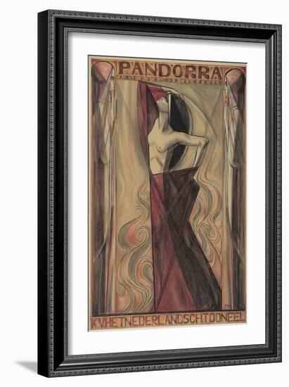 Art Nouveau Pandorra Playbill-null-Framed Giclee Print