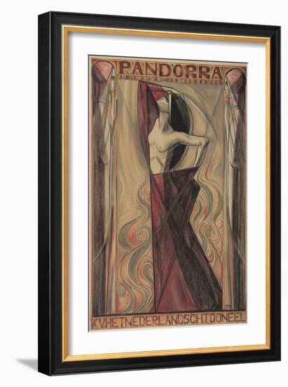Art Nouveau Pandorra Playbill-null-Framed Giclee Print