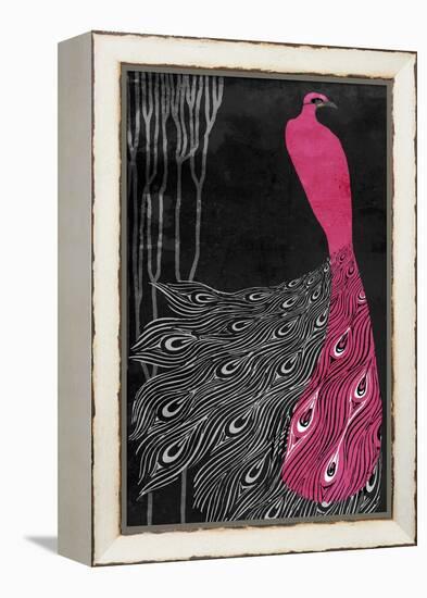 Art Nouveau Pink Peacock-Mindy Sommers-Framed Premier Image Canvas