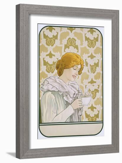 Art Nouveau Poster Advertising Hot Chocolate-null-Framed Giclee Print