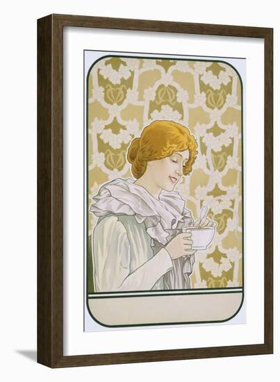 Art Nouveau Poster Advertising Hot Chocolate-null-Framed Giclee Print