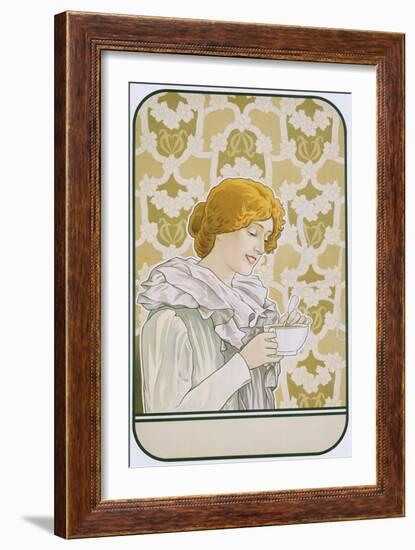 Art Nouveau Poster Advertising Hot Chocolate-null-Framed Giclee Print