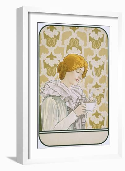 Art Nouveau Poster Advertising Hot Chocolate-null-Framed Giclee Print