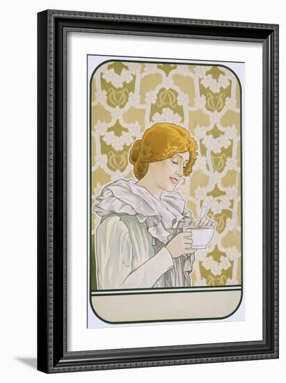 Art Nouveau Poster Advertising Hot Chocolate-null-Framed Giclee Print