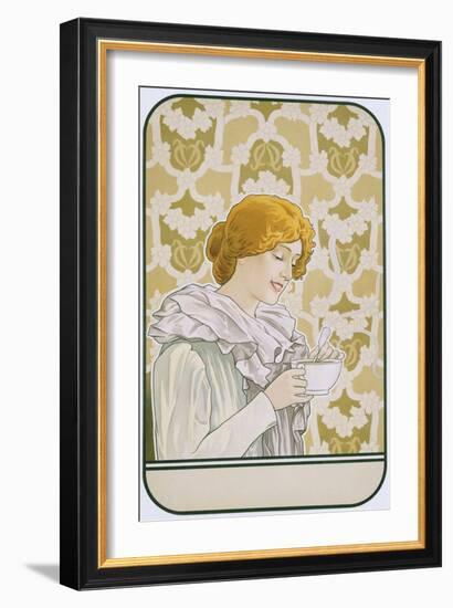 Art Nouveau Poster Advertising Hot Chocolate-null-Framed Giclee Print