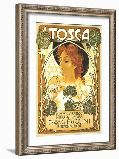 Art Nouveau Poster for Tosca-null-Framed Art Print