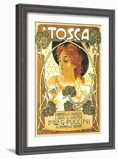 Art Nouveau Poster for Tosca-null-Framed Art Print