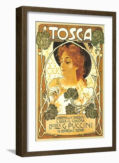 Art Nouveau Poster for Tosca--Framed Art Print