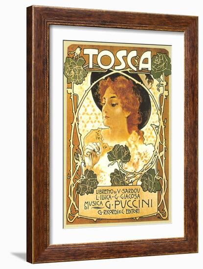 Art Nouveau Poster for Tosca-null-Framed Art Print